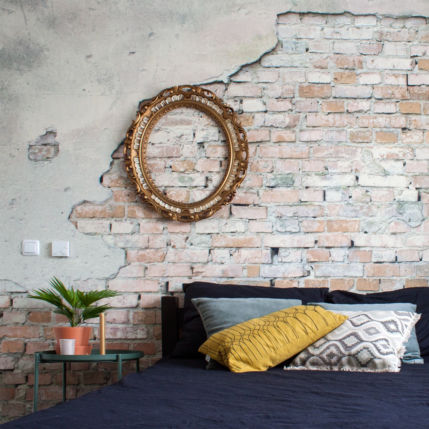 How to Hang Art on a Brick Wall Apartment Therapy